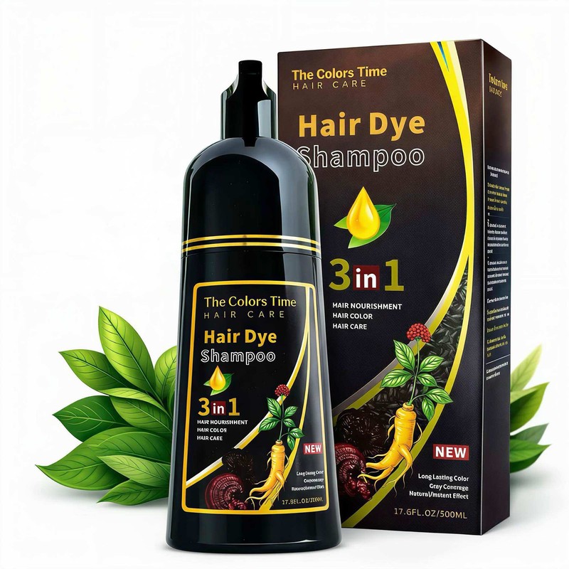 The Colors Time Hair Care Hair Dye Shampoo 3 in