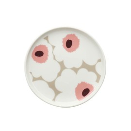 marimekko 2022FALL UNIKKO 71832 183 Unikko Clay x White Dish Plate Diameter 5.3 inches (13.5 cm) Height 0.6 inches (1.5 cm)