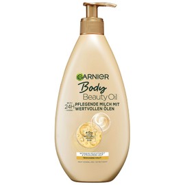 Garnier Oil Beauty Nourishing Milk Rich Body Lotion with Argan Oil, Almond Oil, Rose Oil and Macadamia 400ml