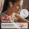 Wireless Headphones LED Display, Waterproof Headphones