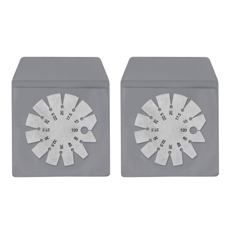 2pcs Bevel Stainless Steel Compact Multipurpose Ax Angle for Checking