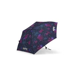 ergobag Children's Umbrella for School Bag, Ultralight and Small with Bag, Reflective Windproof, Bärlaxy - Purple, Unit size, umbrellae