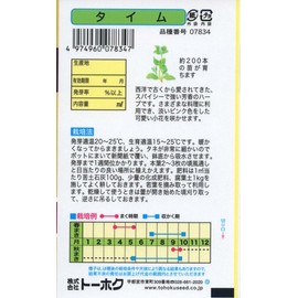 Tohoku Co., Ltd. Herb Contents: 0.007 fl oz (0.2 ml) 07834 Thyme