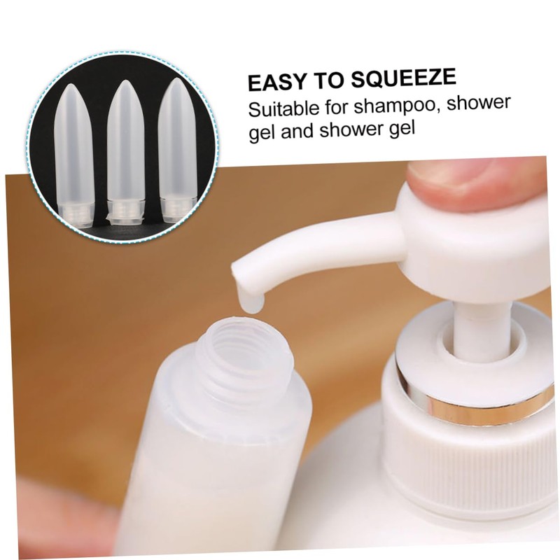 Healeved 20pcs Squeeze Bottles Leak Tube Containers for Liquid Soap