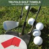 YOKIVE 1 Pcs Tri-Fold Golf Towels, Golf Club Waffle Pattern