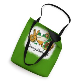 Laundry Worker Peace Love St Patricks Day Women Gnome Tote Bag