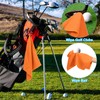 PATIKIL 12"x12" Tri-Fold Golf Towels, 2 Pack Waffle Pattern Towels