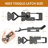 6Pack Heavy Duty Toggle Clamp Latch,4003 Style 1320lbs Capacity Pull