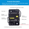 WOHHOM 300 Amp Circuit Breaker DC 12V -48V Waterproof 30A-300A
