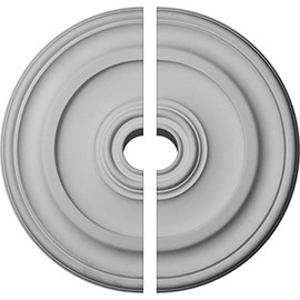 Ekena Millwork CM24KP2-04500 Kepler Traditional Ceiling Medallion, 23 5/8"OD x 1 3/4"P (For Canopies up to 4 1/2"), Factory Primed
