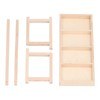 Doll House Shelf Display Racks 1:12 Miniature Wooden Stand Shelf