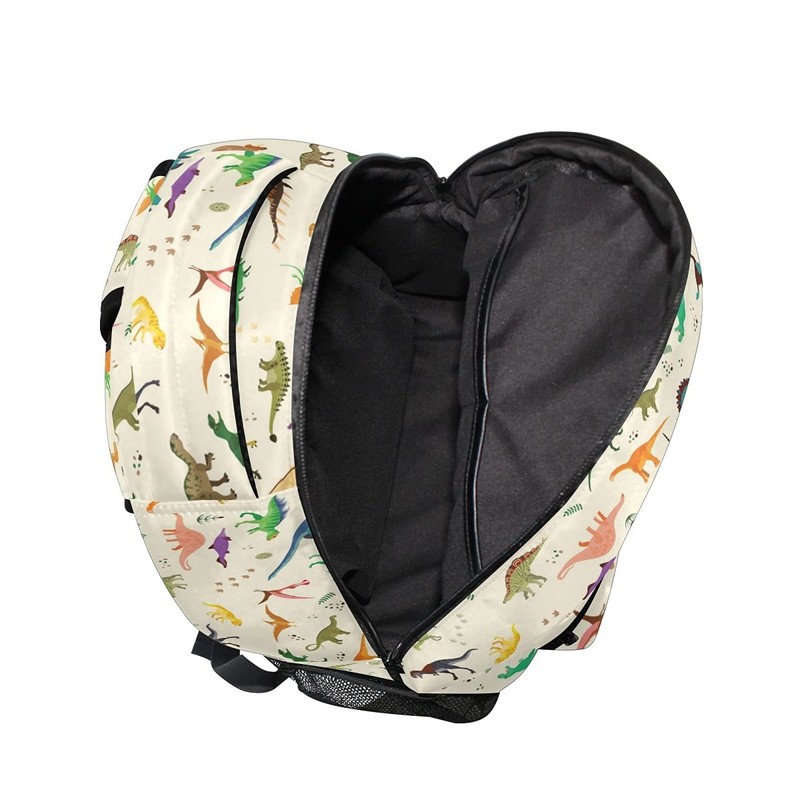 senya Dinosaur Pattern Backpack School Bag Travel Daypack Rucksack for