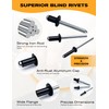 Aluminum Blind Rivets 5/32 x 1/4" - Pack of 100