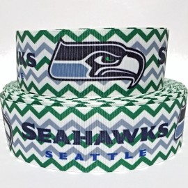 GROSGRAIN RIBBON 5/8", 7/8", 1.5" & 3"  SPORTS TEAM Printed COMBINE SHIP - 1 YARD, 7/8"