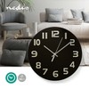 NEDIS CLWA006GL30BK Circular Wall Clock | 30 cm Diameter |