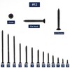 #12 x 1-1/4" Wood Screw 100Pcs 18-8 (304) Stainless Steel