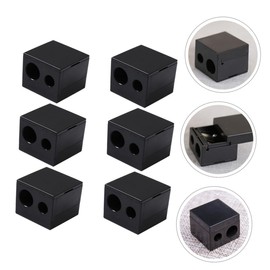 Healeved 6pcs Dual Hole Eyebrow Pencil Sharpener Compact and Lightweight Makeup Tool for Eyeliner and Lip Liner and Portable Cosmetic Sharpener for Travel and Daily Use