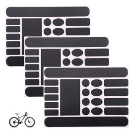 Pack of 3 Protective Film Bicycle Frame, Frame Protection Film Bicycle, Paint Protection Film Bicycle, Bicycle Sticker Frame, Cube Sticker, Chain Stays Carbon Film for Bicycles, Mountain Bikes