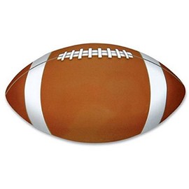 Rhode Island Novelty Football Shaped 7" Sport Magnet, Brown