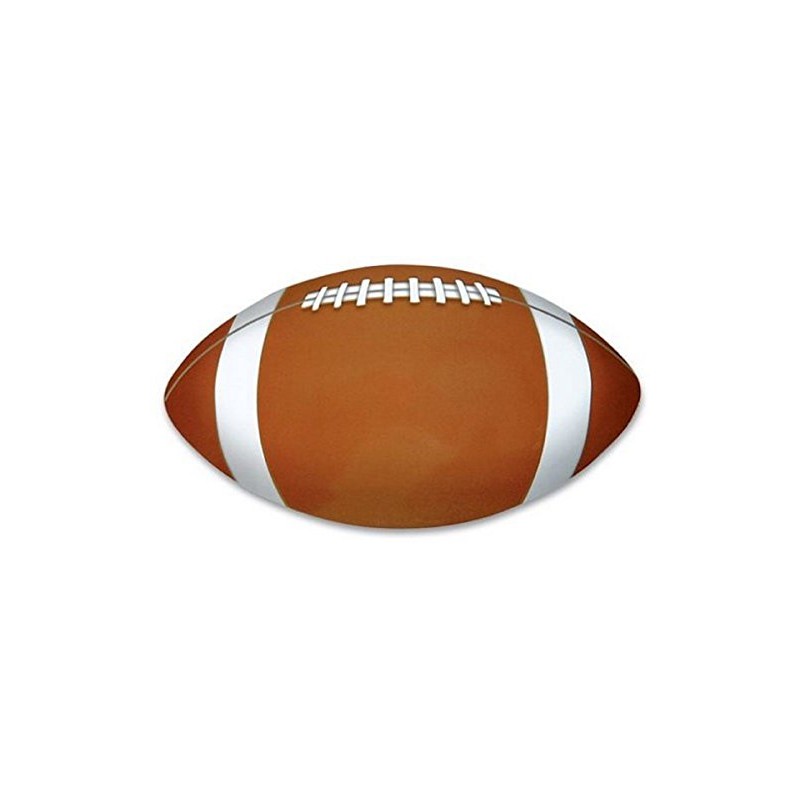 Rhode Island Novelty Football Shaped 7" Sport Magnet, Brown