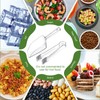 Roshtia 6 Pcs Plastic Serving Tongs Mini Kitchen Tongs Utility