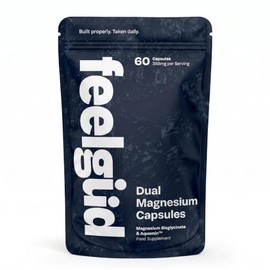 Magnesium Glycinate Supplement - 1665mg, Aquamin Marine Magnesium & Magnesium Bisglycinate, 388mg per Serving, High Strength Capsules, Supports Muscles, Energy & Nervous System, 2-a-Day Formula