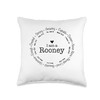 Rooney Family Name - Mom Name Mothers Day Throw Pillow