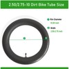 2-Pcs 2.50-10 Dirt Bike Tube 2.50/2.75-10 2.50-10 Inner Tube Straight