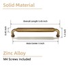 Goo-Ki 5 Inch Hole Center Antique Brass Cabinet Pulls Zinc