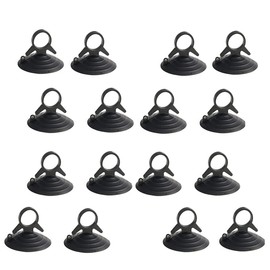 【16-Piece Set】 Suction Cup for Park Sunshade, Strong Suction Cup, Vacuum Hook, Replacement, Auxiliary, Black
