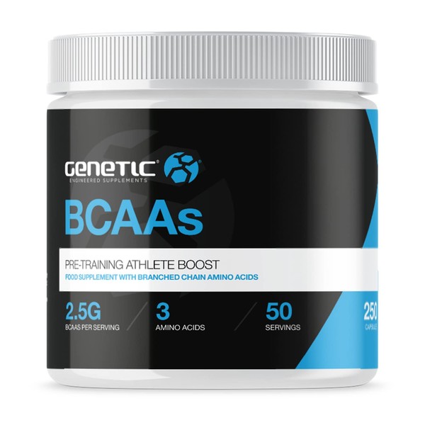 Genetic Supplements BCAA Tablets with Leucine, Iso-Leucine & Valine –