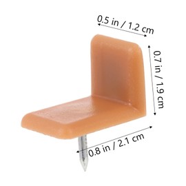 Operitacx 40pcs Shaped Plastic Drawer Stoppers Durable and Drawer Stops for Dresser Easy Installation Non Deforming Glide Tack for Essential Repair for Worn