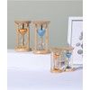 Bamboo Sand Timer 3 Minute Hourglass Timer Wooden Sand Clock,