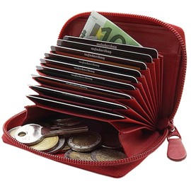 Universal Leather Credit Card Holder and Wallet/Wallet/Wallet in Black or Red, red, checkbook cover