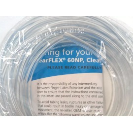 ClearFLEX™ Food & Lab Grade PVC Tubing, 1/8" ID x 1/4" OD x 25' Sealed, USA Made