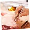 KICHOUSE 2pcs Stainless Steel Fish Bone Tweezers Set Kitchen Meat