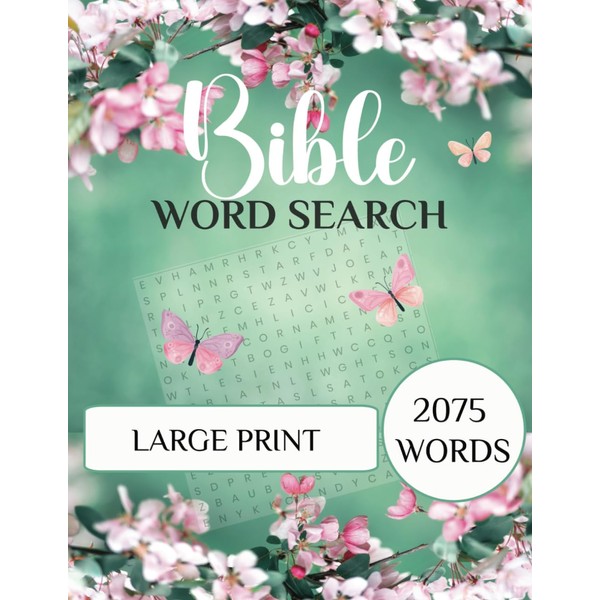 Bible Word Search Large Print for Adults: 2075 Words, 100