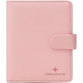 Lumbor37 Porta de Pasaporte, Cartera para Pasaporte con Función de Seguridad RFID, Cuero de PU de Alta Calidad, Espacio para Tarjetas y Boletos, Pasaporte Funda (rosado)