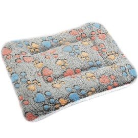 catadog Small Animal Bed Mat, Soft & Warm, Suitable for Guinea Pig, Hamster, Rabbit, Rat and Bearded Dragon (XX-Large(19.7''x15.7''), Footprint Grey)