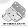 goldenwarm 3 Pieces Satin Nickel Door Hinges 4 x 4