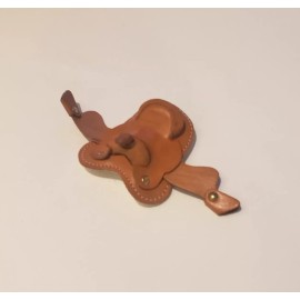 2"  Western Saddle Novelty Miniature Tan Leather Cowboy Cowgirl Toy Craft