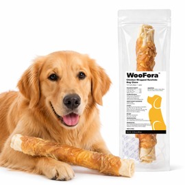 Chicken Wrapped Rawhide Roll Dog Chew, 1 Count Long Lasting Dog Treat for Small, Medium & Large Dogs, Protein Rich Rawhide Roll, 10.58 oz