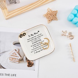 COZITED Mimi Gifts from Grandkids, to The World You are A Mimi But to Me You are The World - to My Mimi Jewelry Dish Ring Tray for Mimi Birthday Christmas Valentines for Mimi