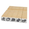 New Asahi Corporation Rubber Stamp Fruit Stamp 5 Pieces EJAA-F