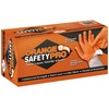 EPPCO Orange Safety Pro 8-Mil Dual Layer Nitrile Gloves, Disposable,