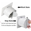 Aydomer 8 inch Exhaust Fan Wall Mounted Garage Ventilation Fan,500CFM