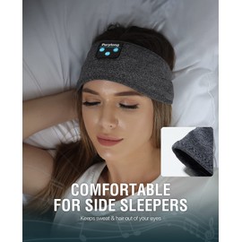 Perytong Sleep Headphones Bluetooth Sleeping Headband Headband Headphones - Auriculares para Dormir - Auriculares para Dormir para Personas Que Duermen De Lado, Cumpleaños Padre Madre Día De