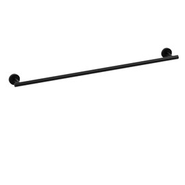 Matte Black Towel Bar, 24 Inch Towel Rack for Bathroom Wall-Mounted, SUS304 Stainless Steel, Total Length 26 Inch