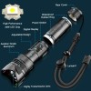 unumac Super Bright LED Flashlight Rechargeable Tactical 30W LED Work