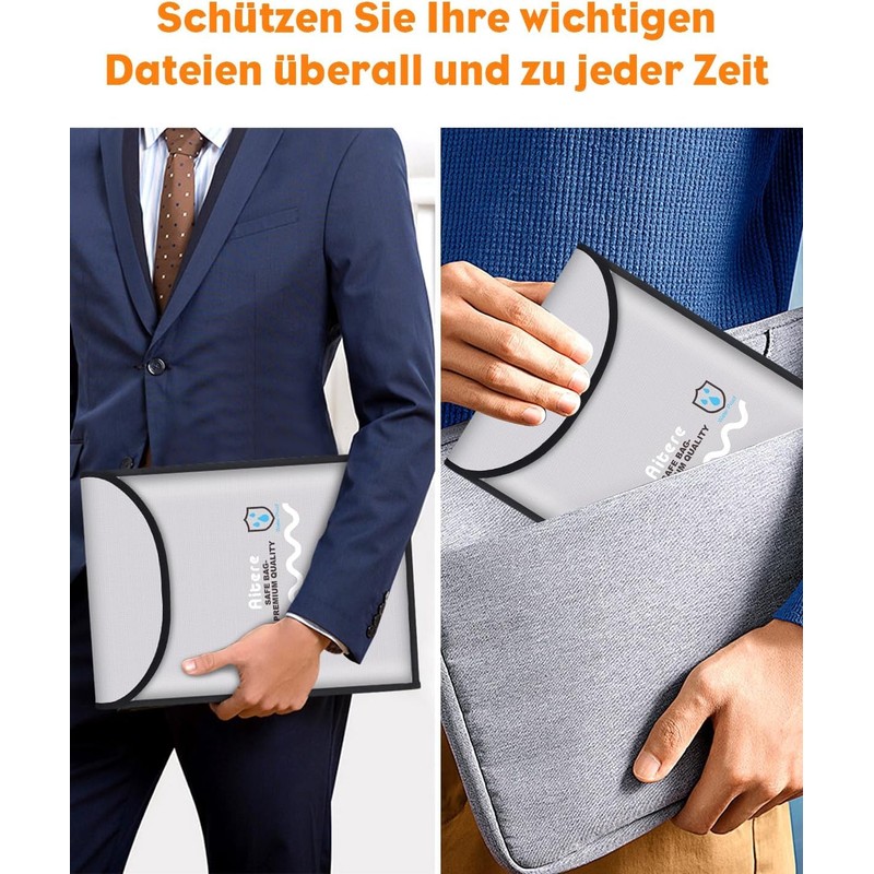 Fireproof Document Bag Set of 2 (39 x 29 &
